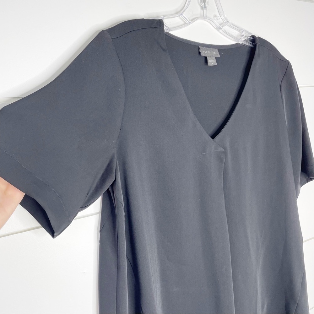 J. Jill Wearever Collection Black Relaxed Short Sleeve Dress Women’s Size Small - Picture 2 of 9
